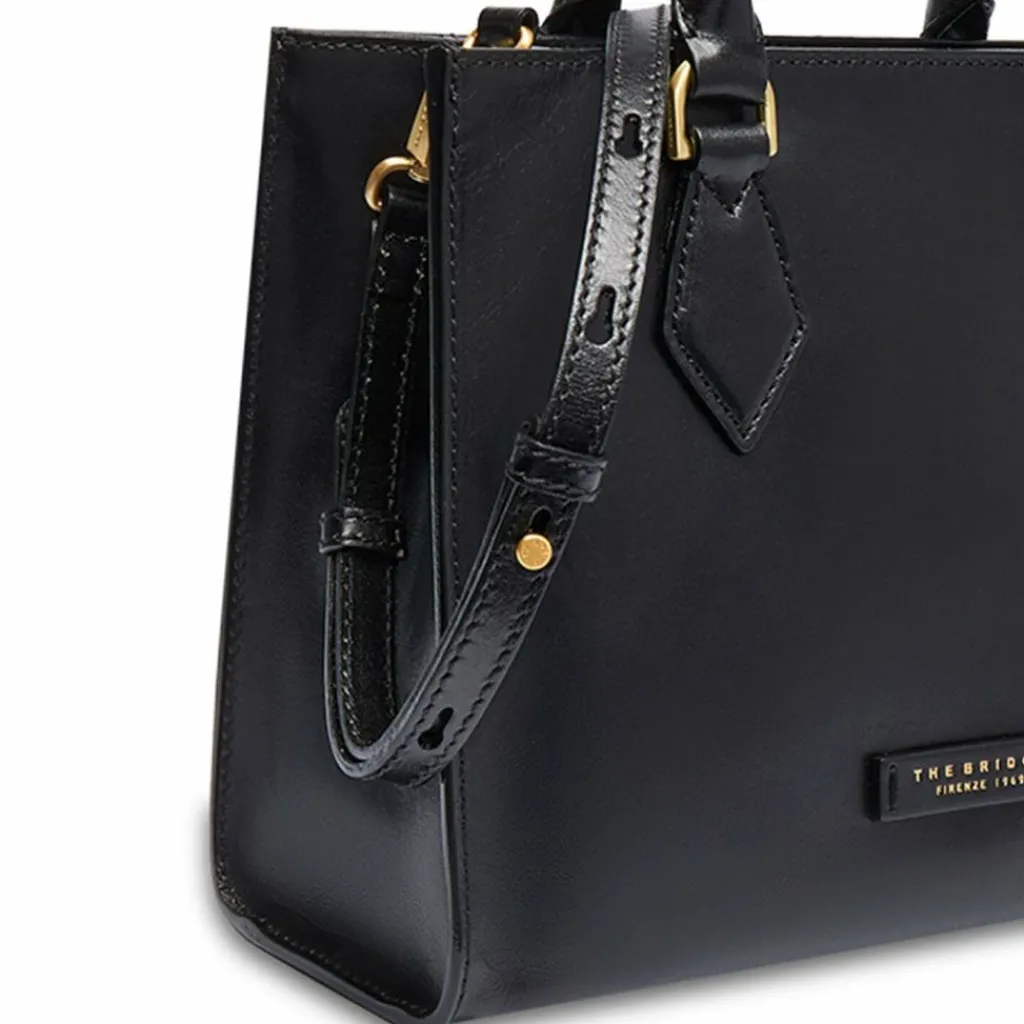 The Bridge Shopper|Henkeltaschen<Ida Shopper Tasche Leder 29 cm nero