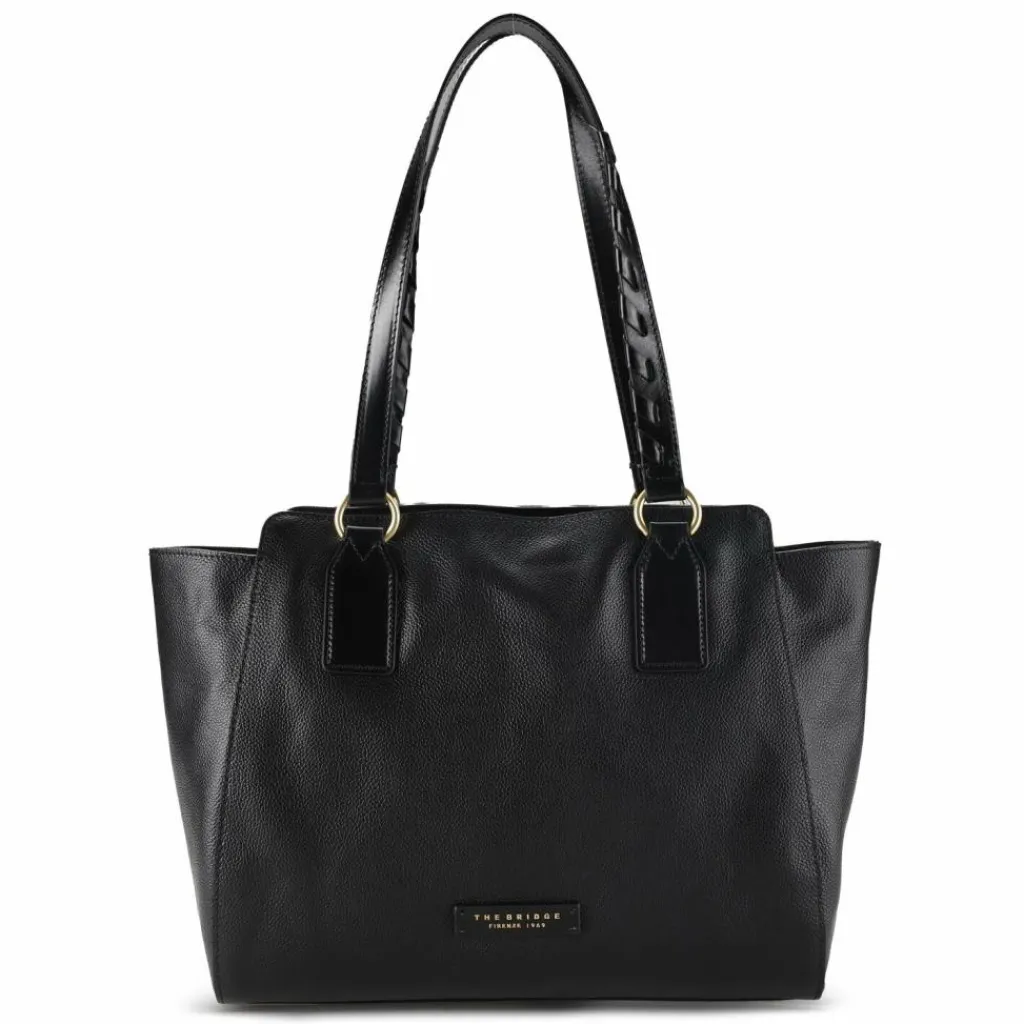 Clearance The Bridge Ines Schultertasche Leder 31 cm nero