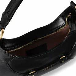 The Bridge Schultertaschen|Henkeltaschen<Isabella Schultertasche Leder 30 cm nero