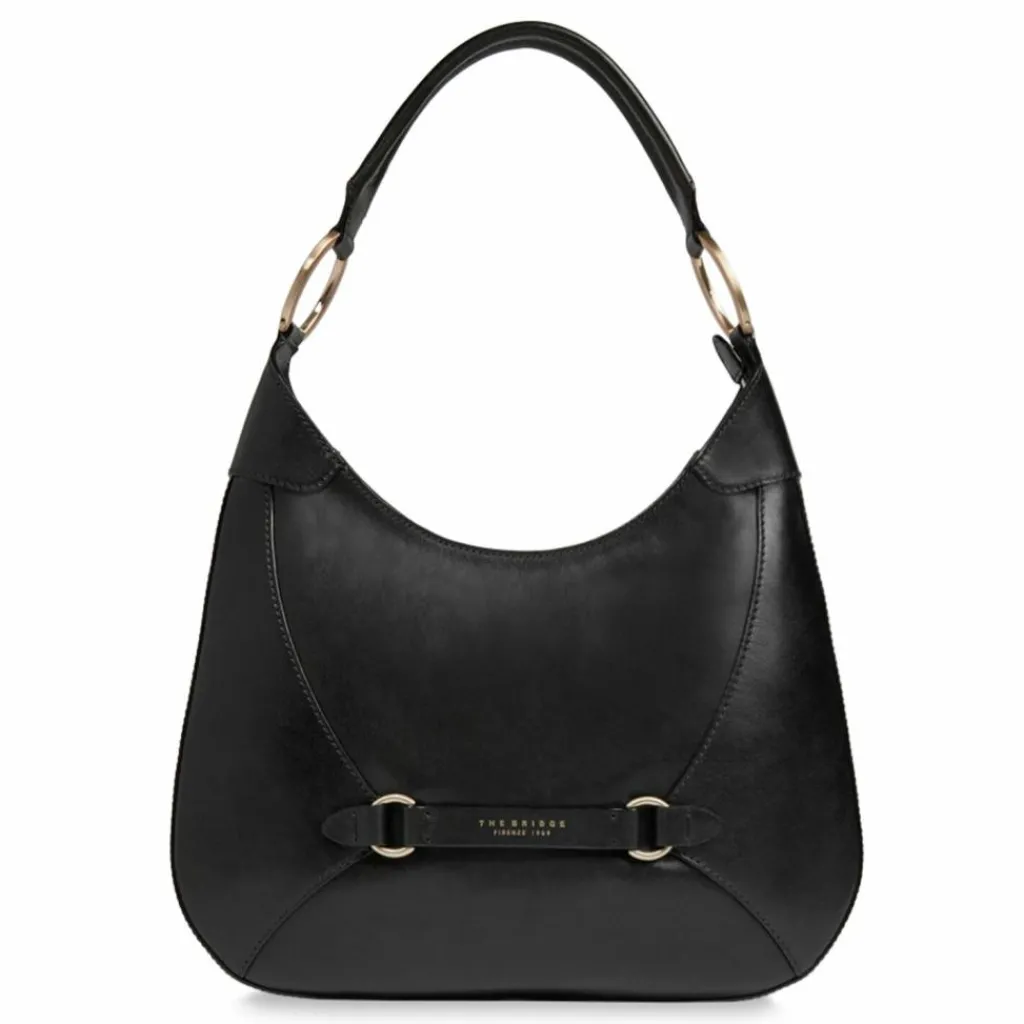 The Bridge Schultertaschen|Henkeltaschen<Isabella Schultertasche Leder 37.5 cm nero