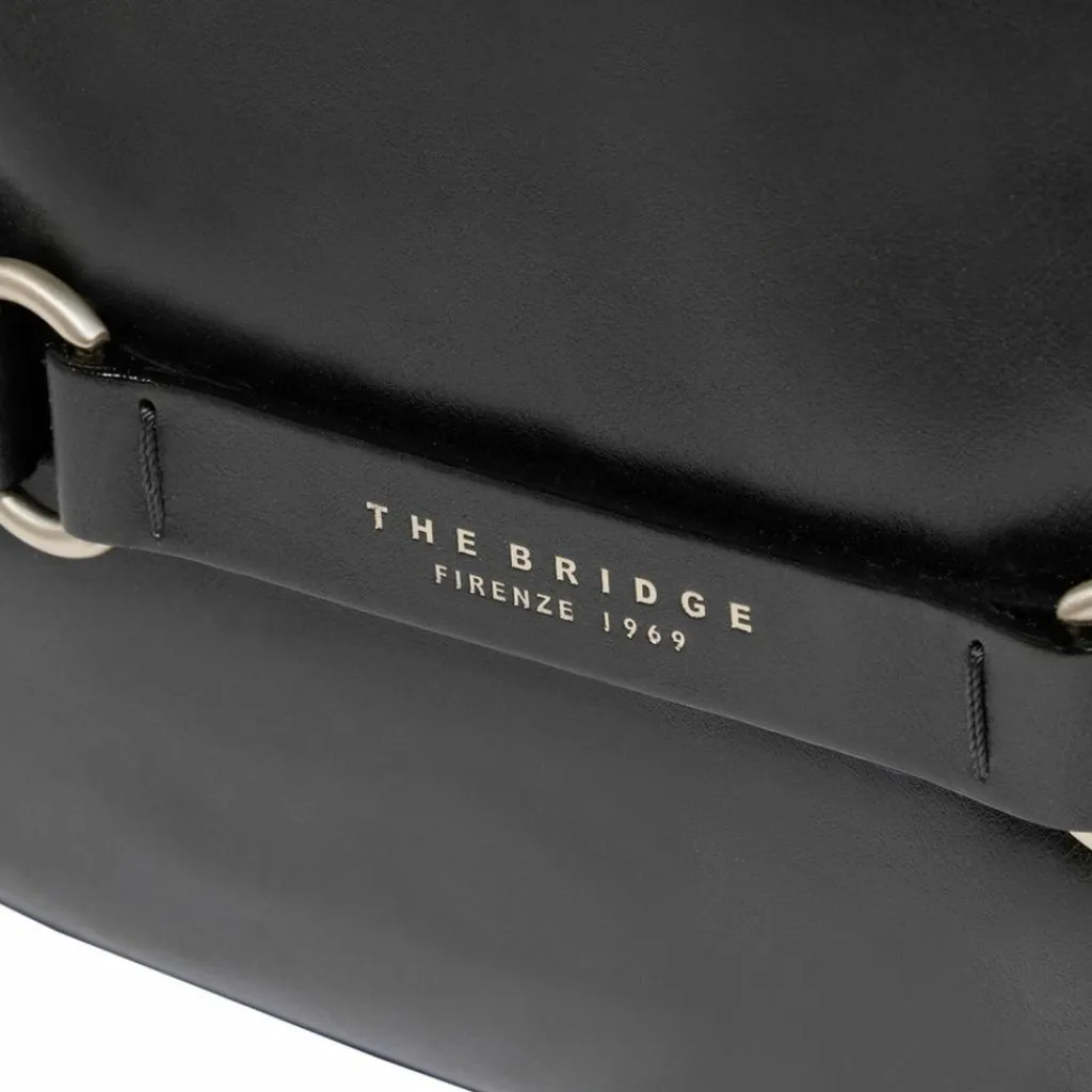 The Bridge Schultertaschen|Henkeltaschen<Isabella Schultertasche Leder 37.5 cm nero