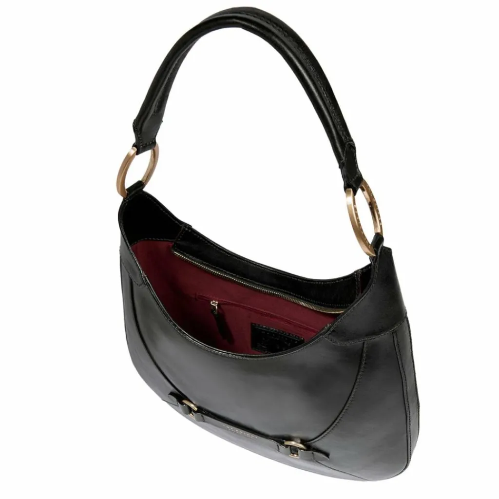 The Bridge Schultertaschen|Henkeltaschen<Isabella Schultertasche Leder 37.5 cm nero