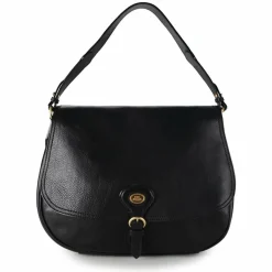 The Bridge Schultertaschen<Isadora Schultertasche Leder 30 cm nero