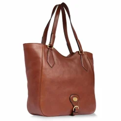 The Bridge Shopper|Schultertaschen<Isadora Shopper Tasche Leder 41 cm marrone