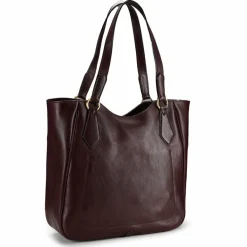 The Bridge Shopper|Schultertaschen<Isadora Shopper Tasche Leder 41 cm mosto