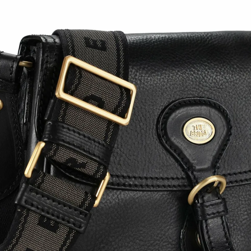 The Bridge Umhängetaschen<Isadora Umhängetasche Leder 23 cm nero