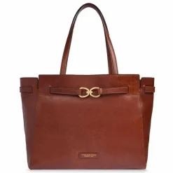 Online The Bridge Isotta Shopper Tasche Leder 37 cm marrone