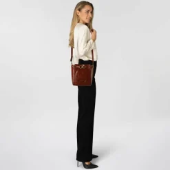 Best The Bridge Isotta Umhängetasche Leder 26 cm marrone