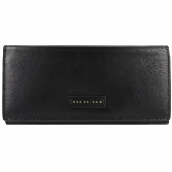 The Bridge Damengeldbörsen Querformat<Leda Geldbörse Leder 19.5 cm nero