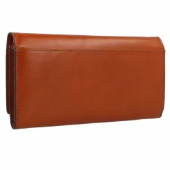 The Bridge Damengeldbörsen Querformat<Leda Geldbörse Leder 19.5 cm cognac