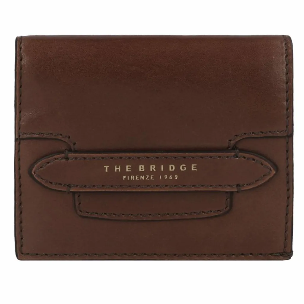 The Bridge Damengeldbörsen Querformat<Lucrezia Geldbörse RFID Schutz Leder 11 cm marrone