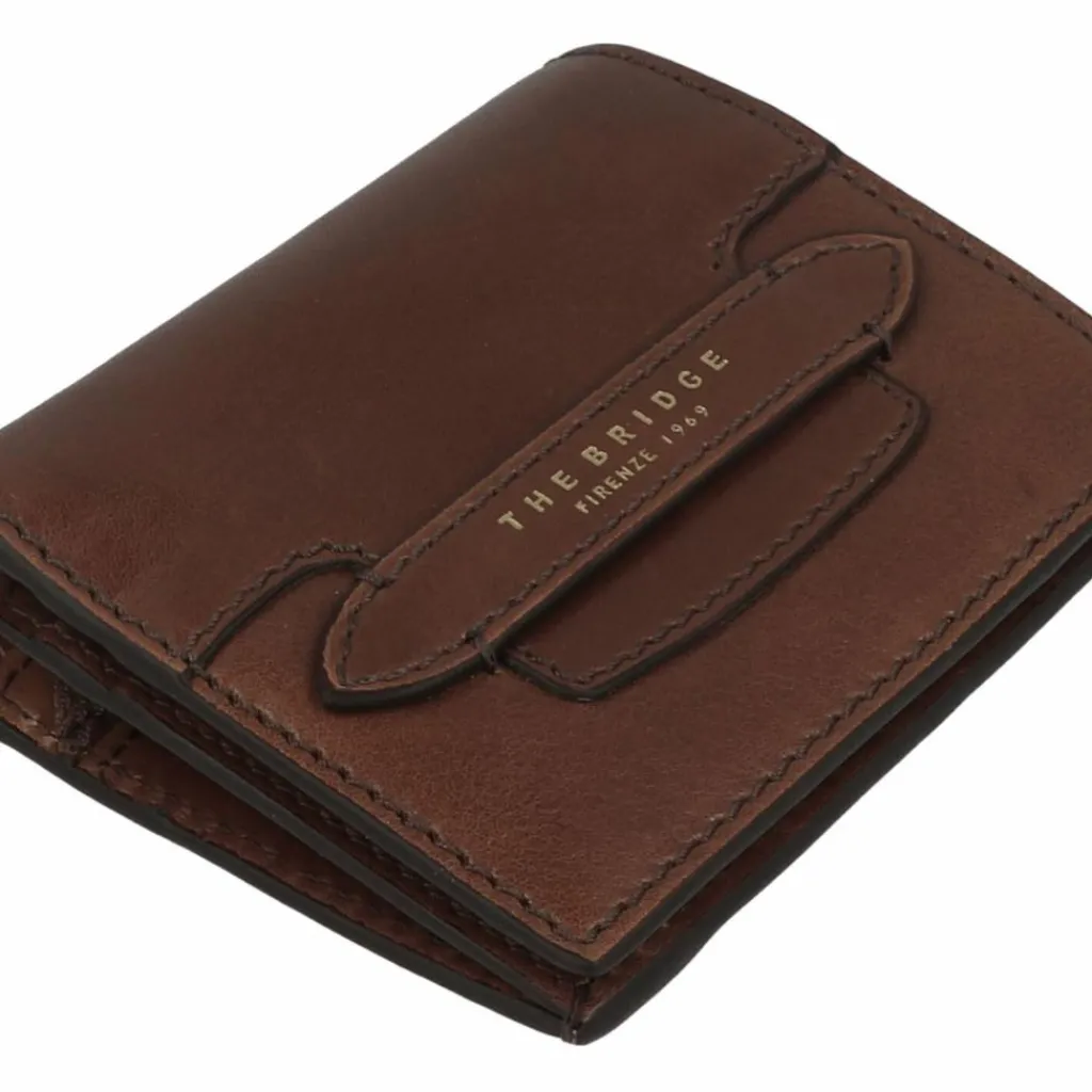 The Bridge Damengeldbörsen Querformat<Lucrezia Geldbörse RFID Schutz Leder 11 cm marrone