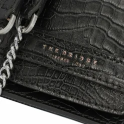 The Bridge Lucrezia Schultertasche Leder 19 cm nero