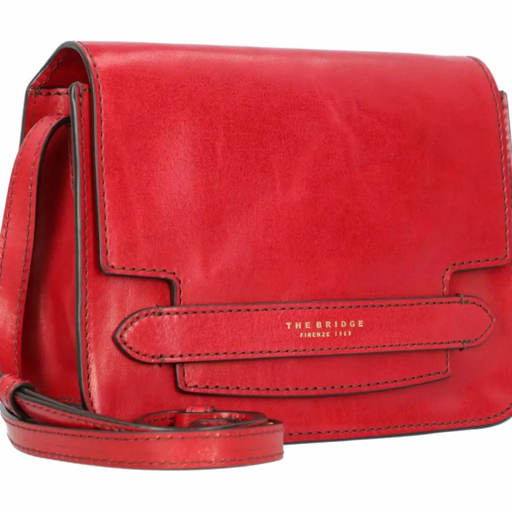 The Bridge Umhängetaschen<Lucrezia Umhängetasche Leder 22 cm rosso