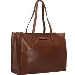 Sale The Bridge Mirra Shopper Tasche Leder 37 cm braun