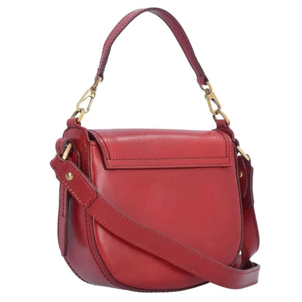 The Bridge Henkeltaschen<Pearldistrict Schultertasche Leder 20 cm red currant