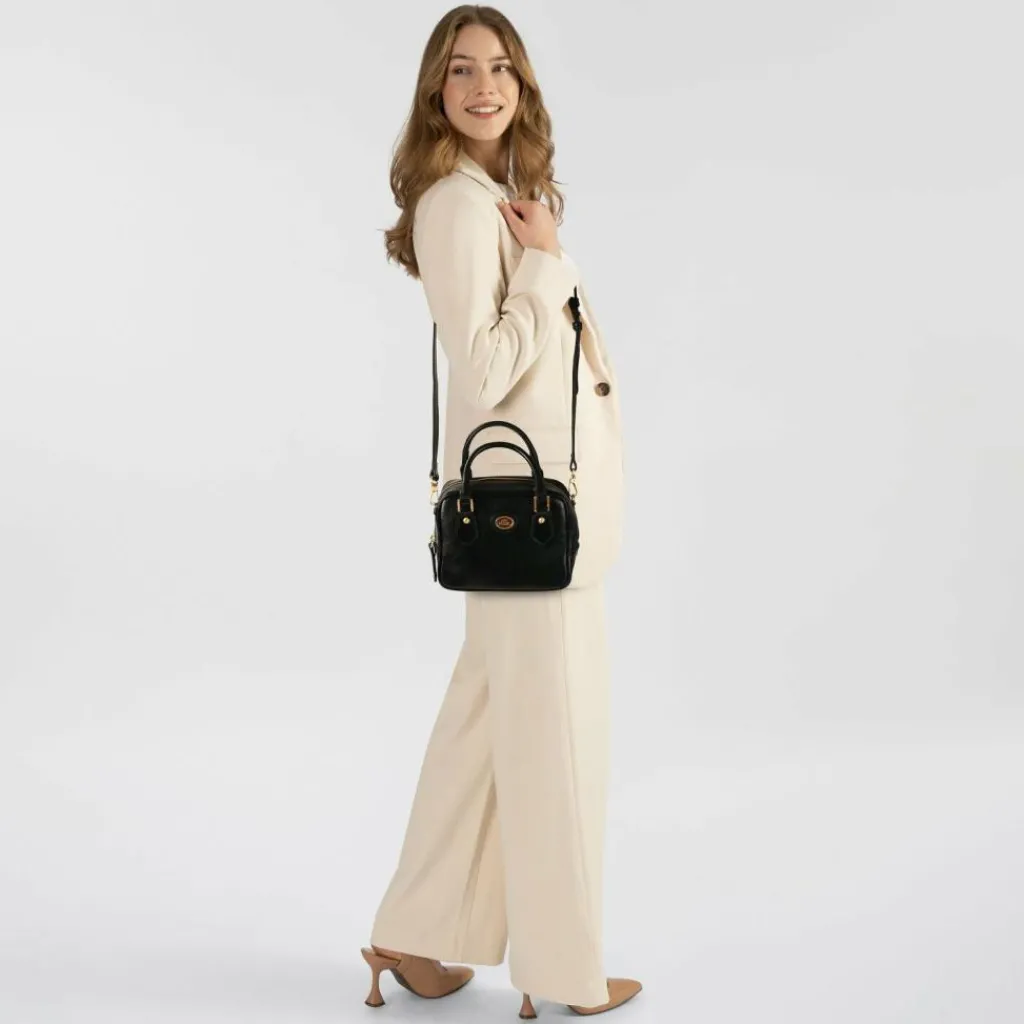 Discount The Bridge Stodo Handtasche Leder 20 cm nero