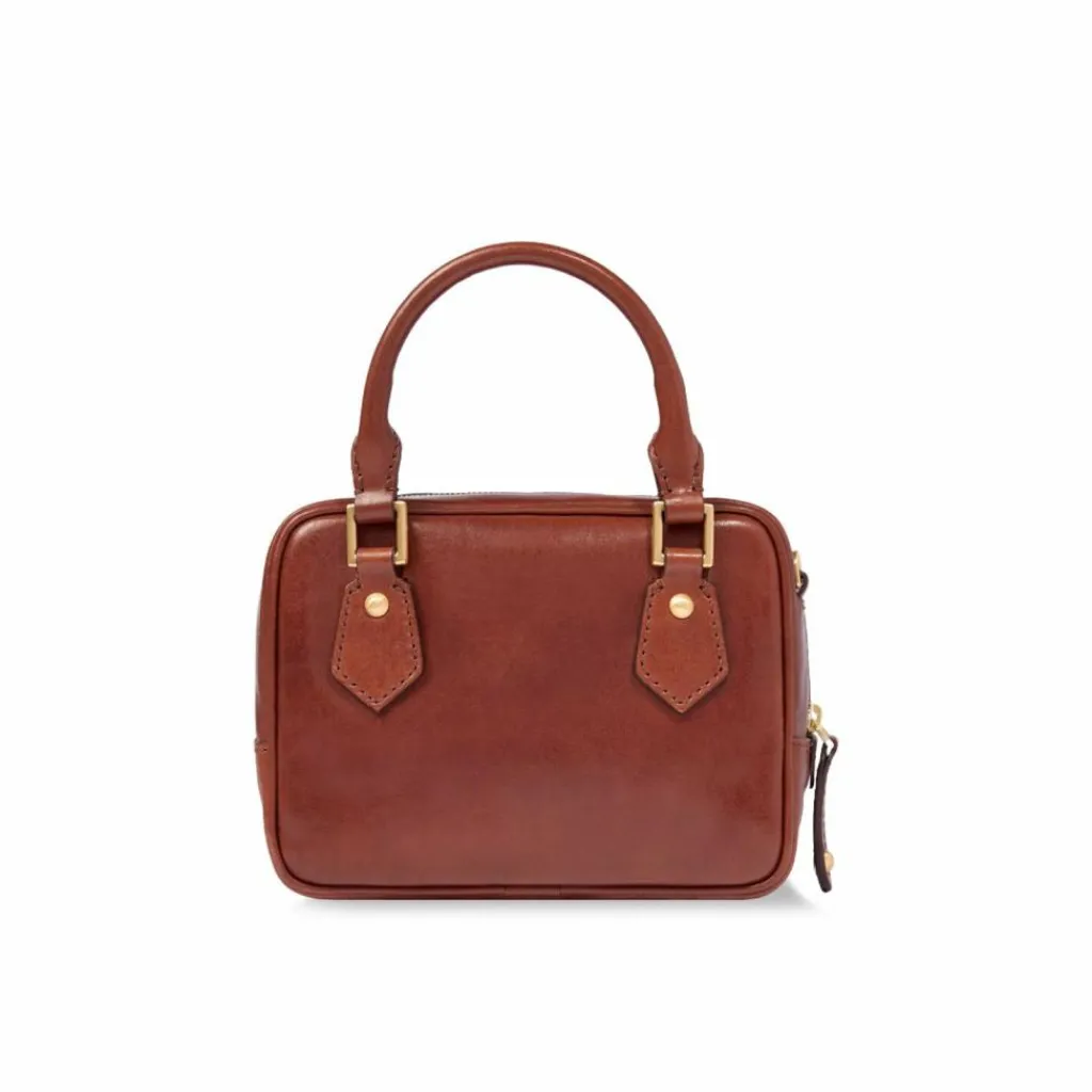 New The Bridge Stodo Handtasche Leder 20 cm marrone