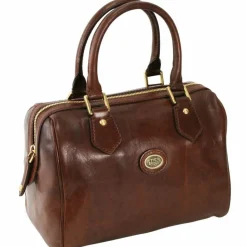 Sale The Bridge Story Donna Barrel Bag Handtasche Leder 25 cm marrone