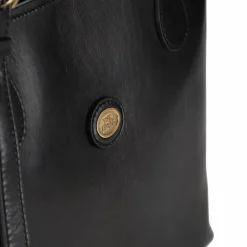 The Bridge Shopper|Schultertaschen<Story Donna Shopper Tasche Leder 43 cm nero