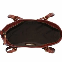 The Bridge Shopper|Schultertaschen<Story Donna Shopper Tasche Leder 30 cm marrone