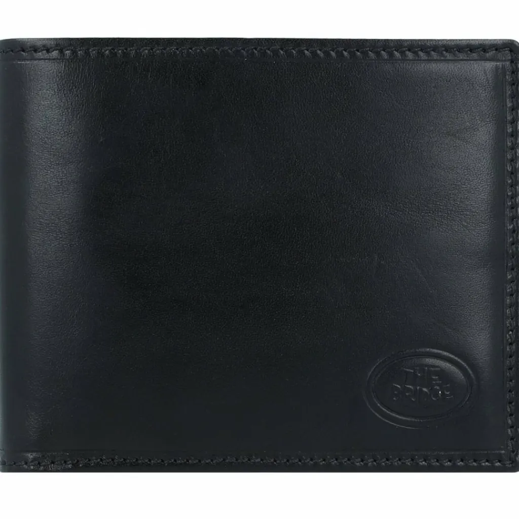 The Bridge Herrengeldbörsen Querformat<Story Uomo Geldbörse Leder 13 cm black-ruthenium