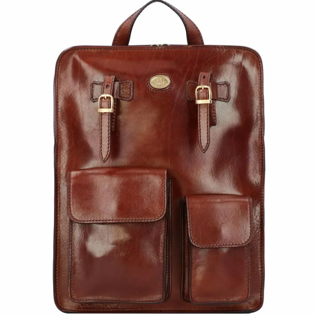 The Bridge Lederrucksäcke|Business-Rucksäcke<Story Uomo Rucksack Leder 37 cm brown-gold