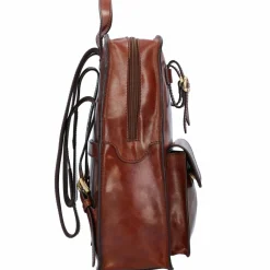 The Bridge Lederrucksäcke|Business-Rucksäcke<Story Uomo Rucksack Leder 37 cm brown-gold