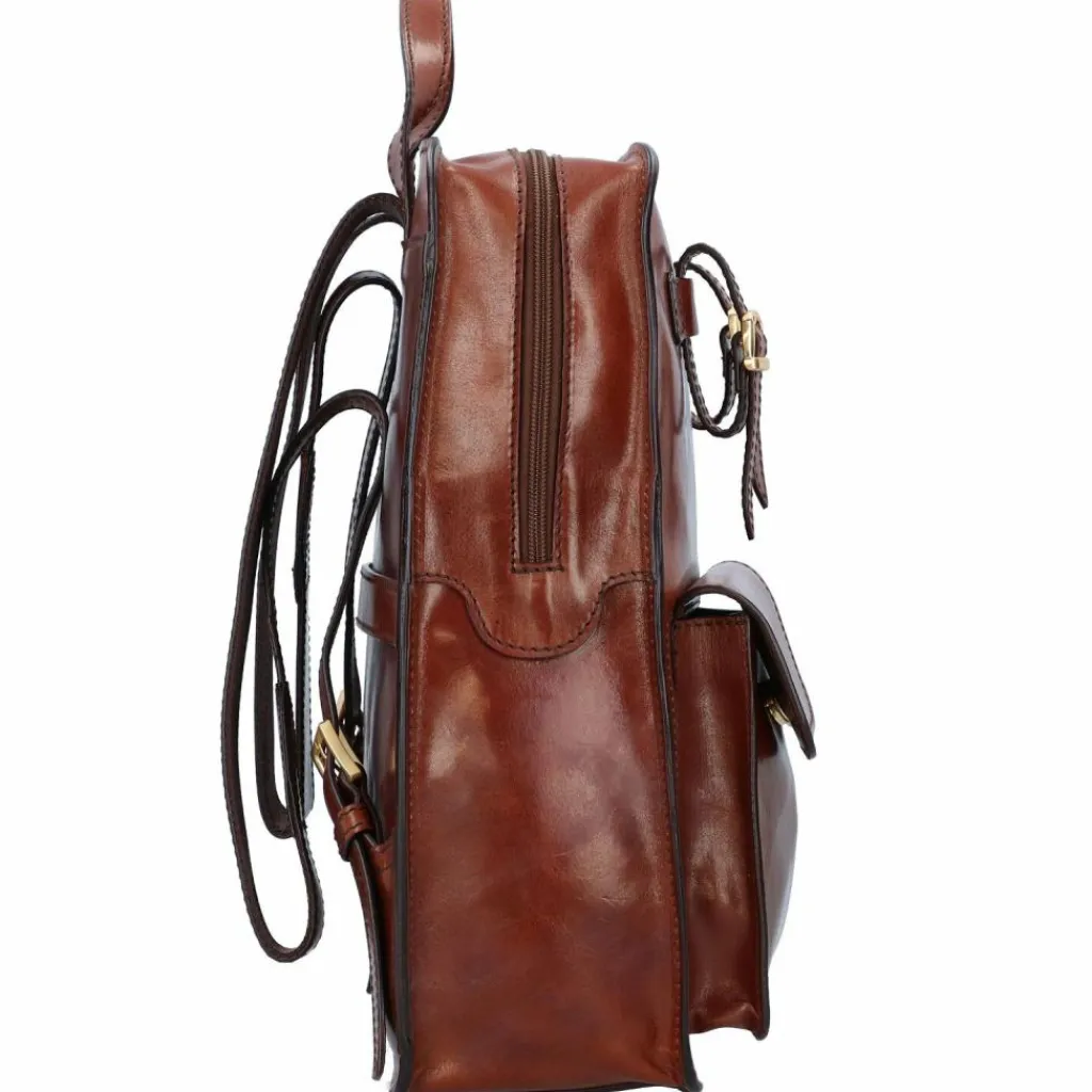 The Bridge Lederrucksäcke|Business-Rucksäcke<Story Uomo Rucksack Leder 37 cm brown-gold