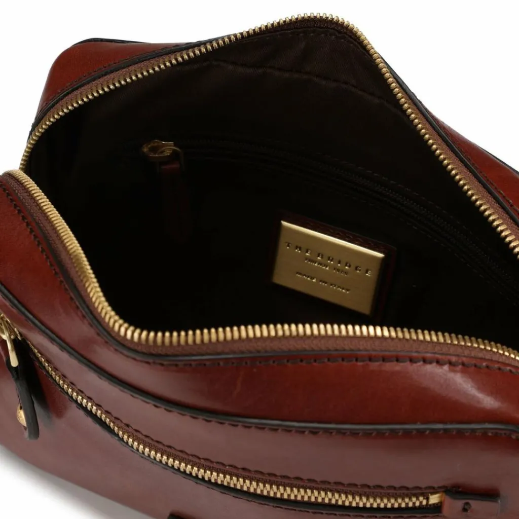 Outlet The Bridge Story Uomo Umhängetasche Leder 24.5 cm marrone