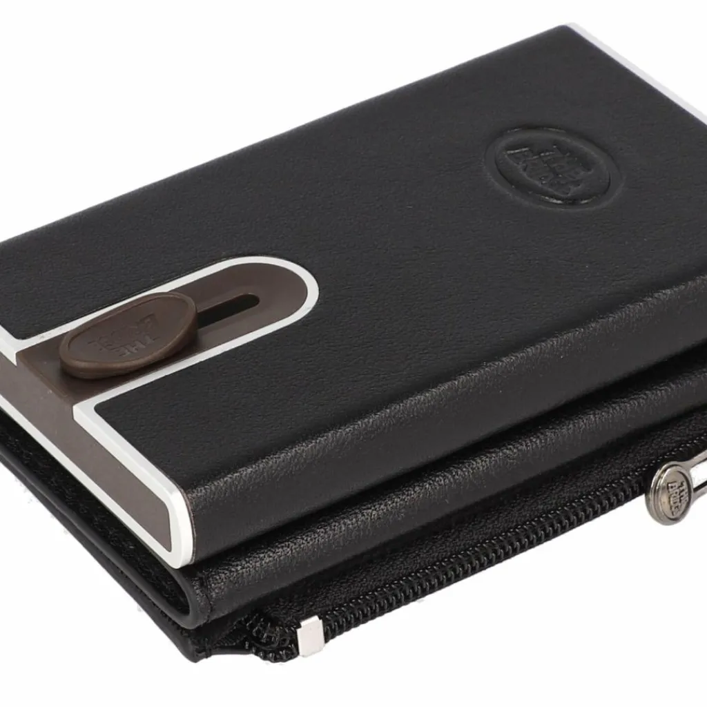 Discount The Bridge Stouo Geldbörse RFID Schutz Leder 6.5 cm nero
