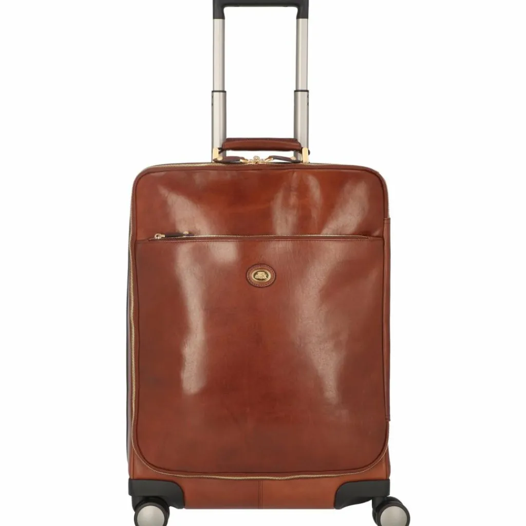 New The Bridge Viaggio 4-Rollen Kabinentrolley Leder 53 cm braun