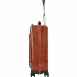 New The Bridge Viaggio 4-Rollen Kabinentrolley Leder 53 cm braun