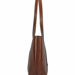 The Bridge Shopper|Schultertaschen<Vittoria Shopper Tasche Leder 36 cm brown-gold