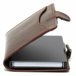 Sale The Chesterfield Brand Albury Kreditkartenetui RFID Schutz Leder 7 cm brown