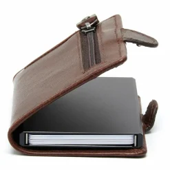 Outlet The Chesterfield Brand Baldwin Kreditkartenetui RFID Schutz Leder 6.5 cm brown