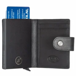 The Chesterfield Brand Herrengeldbörsen Querformat<Barrea Geldbörse RFID Schutz Leder 7 cm black
