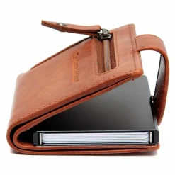 The Chesterfield Brand Barrea Geldbörse RFID Schutz Leder 7 cm cognac