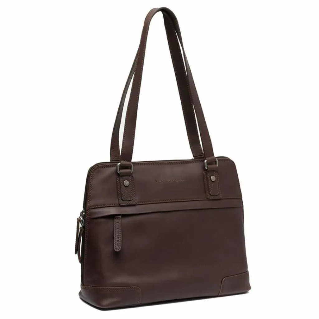 The Chesterfield Brand Schultertaschen<Belgrado Schultertasche Leder 32 cm Laptopfach brown