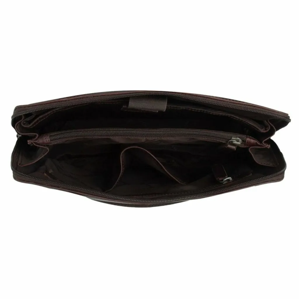 The Chesterfield Brand Schultertaschen<Belgrado Schultertasche Leder 32 cm Laptopfach brown
