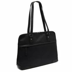 Hot The Chesterfield Brand Branson Schultertasche Leder 37 cm Laptopfach black
