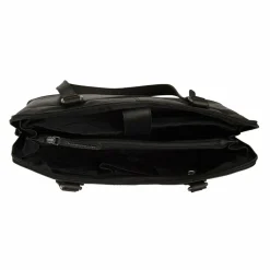 Hot The Chesterfield Brand Branson Schultertasche Leder 37 cm Laptopfach black