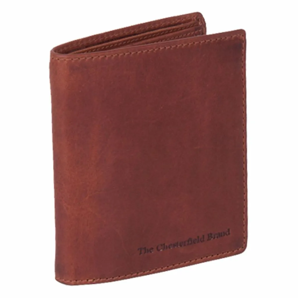 Discount The Chesterfield Brand Carl Geldbörse RFID Schutz Leder 8.5 cm cognac