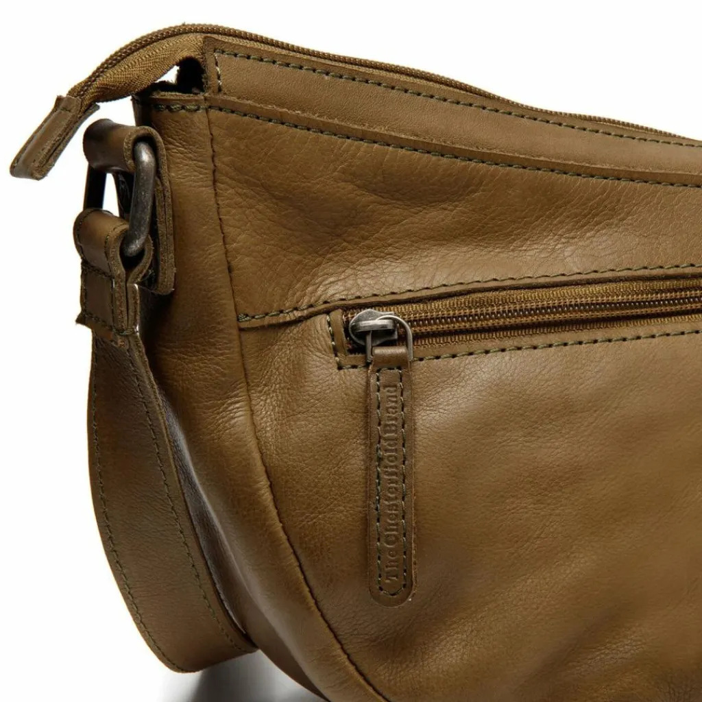 New The Chesterfield Brand Clarita Umhängetasche Leder 35 cm olive green