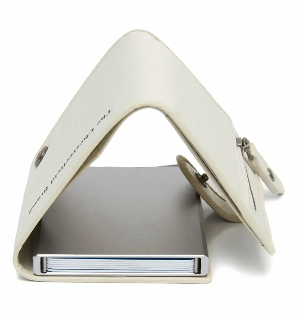 The Chesterfield Brand Delsbo Geldbörse RFID Schutz Leder 7.5 cm off white