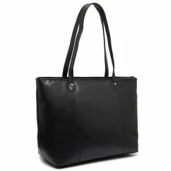 Sale The Chesterfield Brand Ferrera Shopper Tasche Leder 38 cm Laptopfach black
