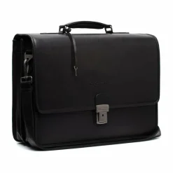 The Chesterfield Brand Messenger Bags|Laptoptaschen<Glenwood Aktentaschen Messenger Leder 42 cm Laptopfach black