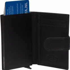 New The Chesterfield Brand Hannover Geldbörse RFID Schutz Leder 7 cm black