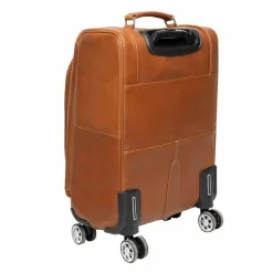 The Chesterfield Brand 4-Rollen Kabinentrolleys|Weichgepäck<Key Largo 4 Rollen Kabinentrolley S 50 cm cognac