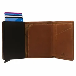 The Chesterfield Brand Visitenkartenetuis<Lancaster Kreditkartenetui RFID Schutz Leder 7 cm cognac